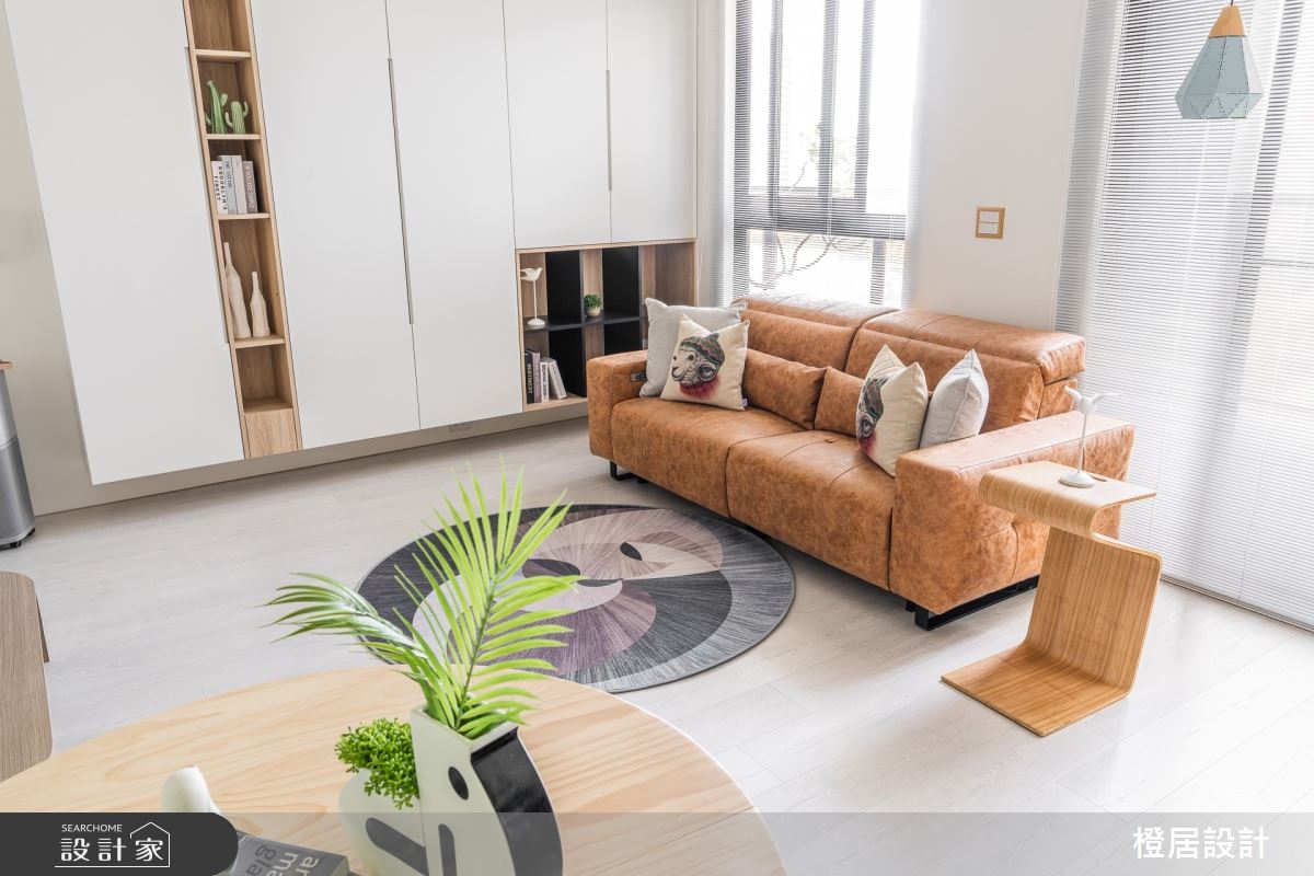 24坪新成屋(5年以下)＿北歐風客廳案例圖片＿橙居空間設計有限公司＿橙居_20之8