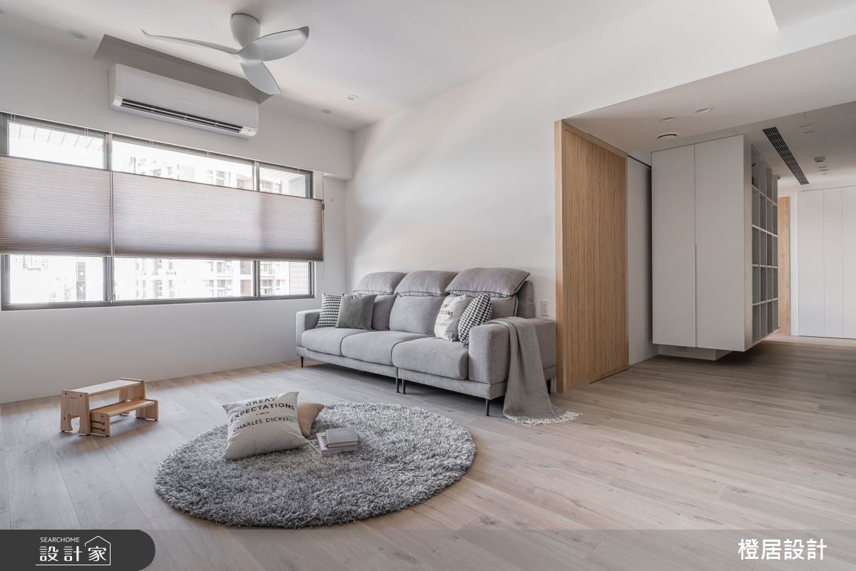 28坪新成屋(5年以下)＿北歐風客廳案例圖片＿橙居空間設計有限公司＿橙居_21之17