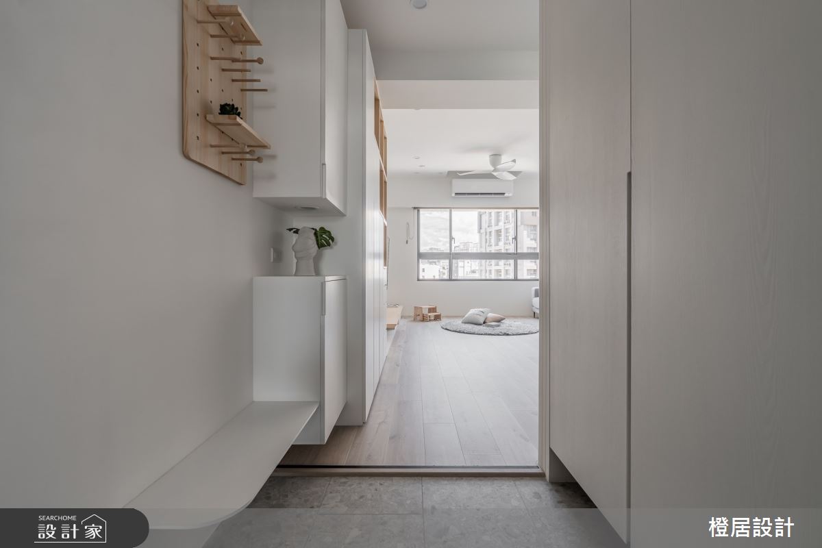 28坪新成屋(5年以下)＿北歐風玄關案例圖片＿橙居空間設計有限公司＿橙居_21之3
