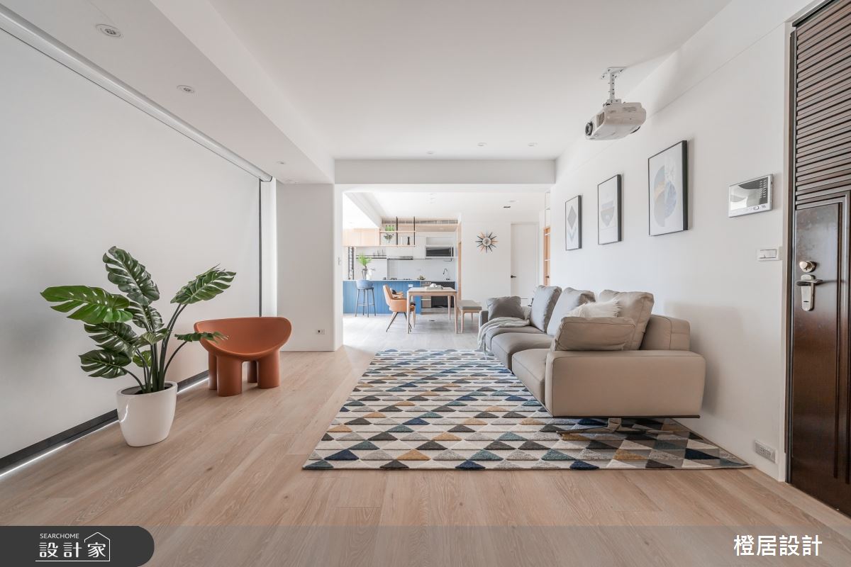 58坪中古屋(5~15年)＿北歐風客廳案例圖片＿橙居空間設計有限公司＿橙居_22之4