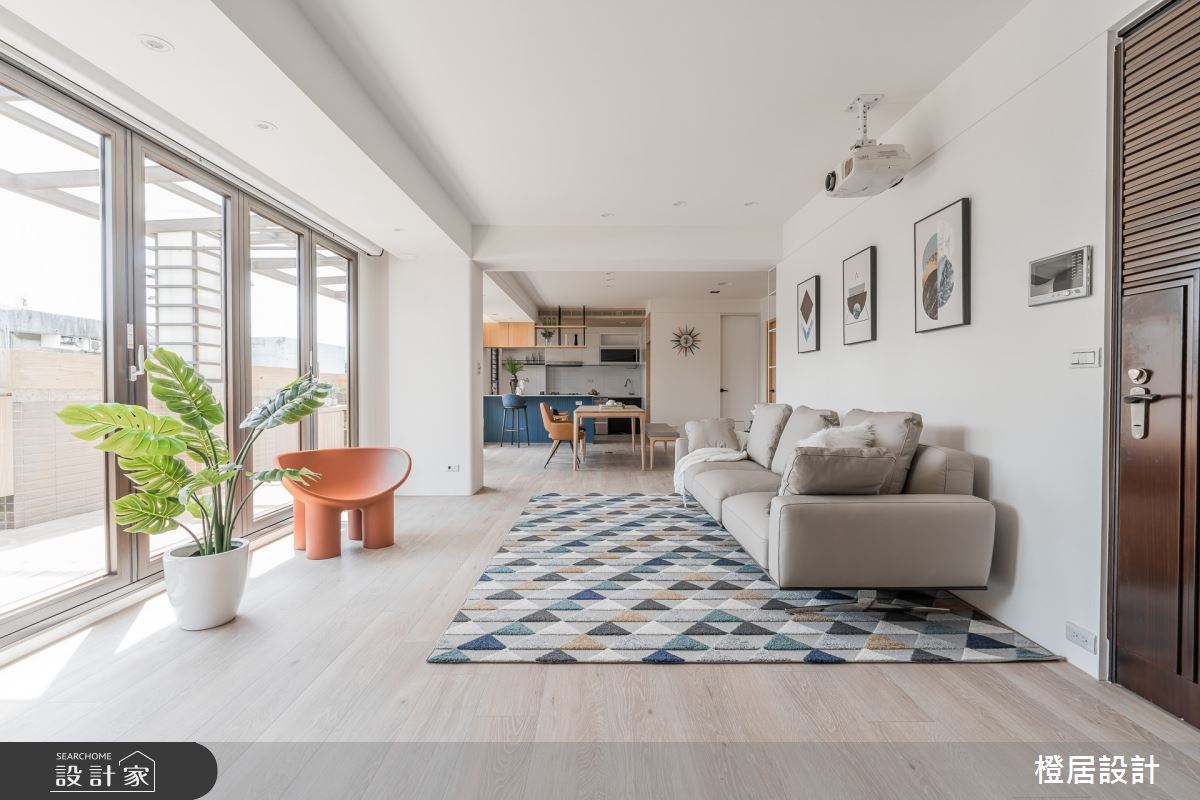 58坪中古屋(5~15年)＿北歐風客廳案例圖片＿橙居空間設計有限公司＿橙居_22之3