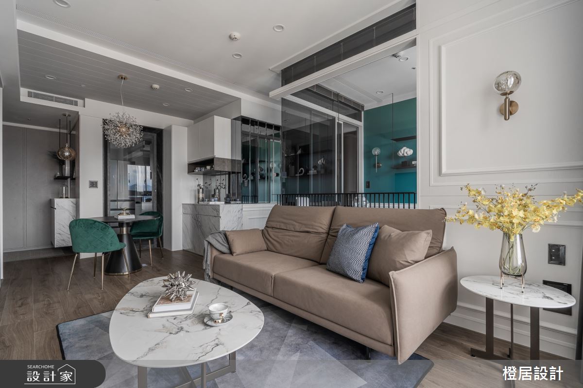 18坪新成屋(5年以下)＿混搭風客廳餐廳案例圖片＿橙居空間設計有限公司＿橙居_30之12