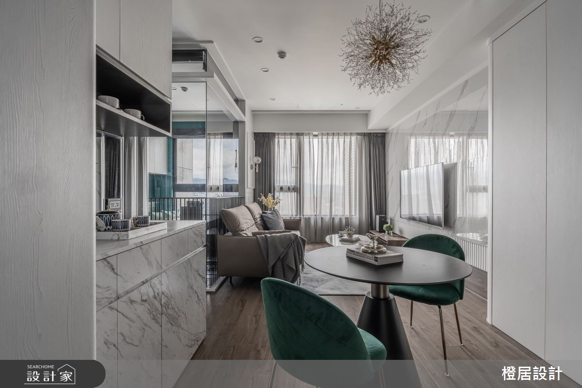 18坪新成屋(5年以下)＿混搭風客廳餐廳案例圖片＿橙居空間設計有限公司＿橙居_30之4