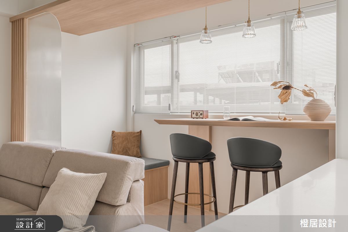 22坪老屋(16~30年)＿北歐風客廳工作區臥榻案例圖片＿橙居空間設計有限公司＿橙居_33之10