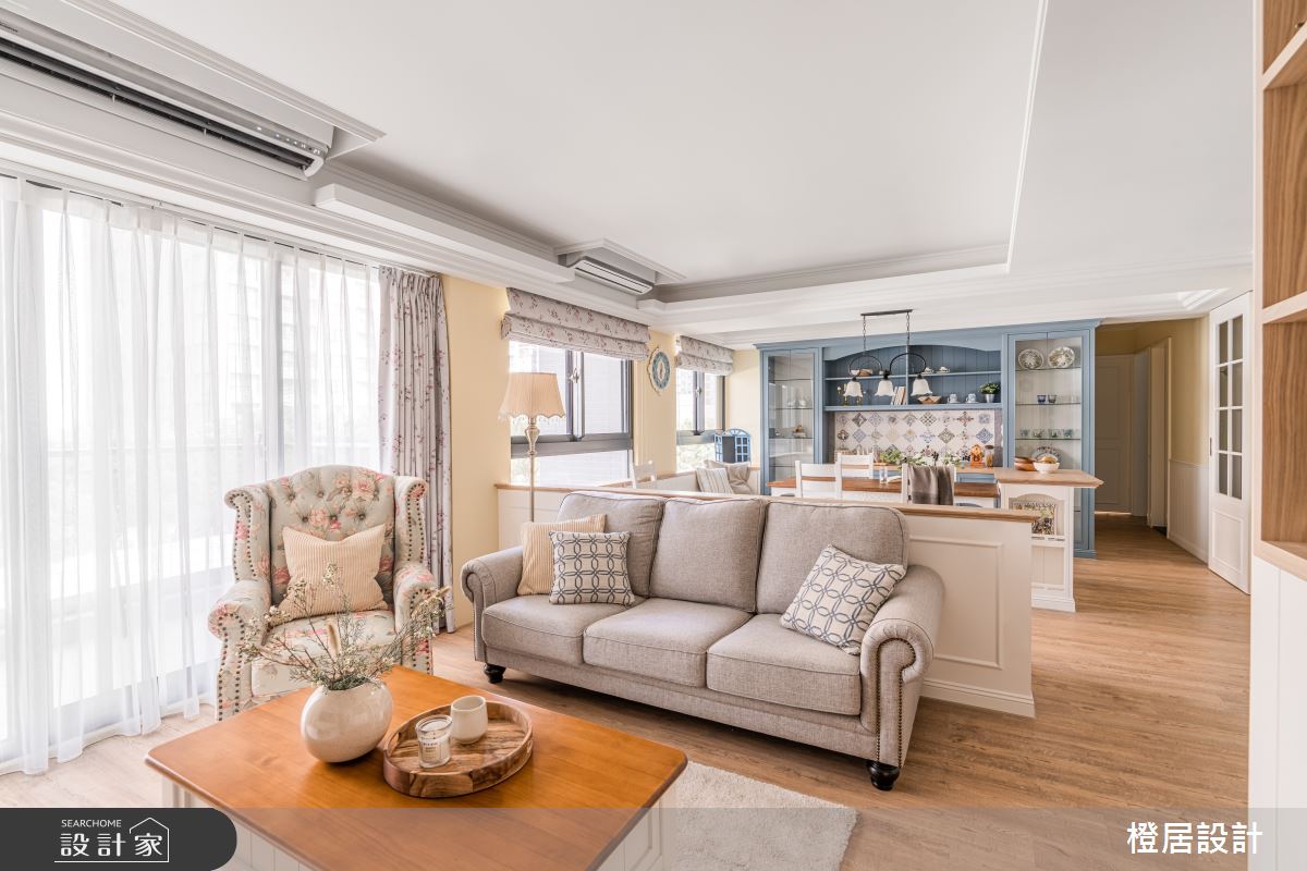 32坪新成屋(5年以下)＿鄉村風客廳餐廳案例圖片＿橙居空間設計有限公司＿橙居_35之15