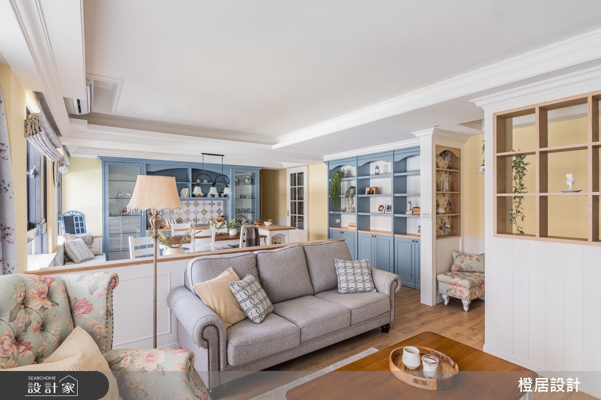 32坪新成屋(5年以下)＿鄉村風客廳餐廳案例圖片＿橙居空間設計有限公司＿橙居_35之17
