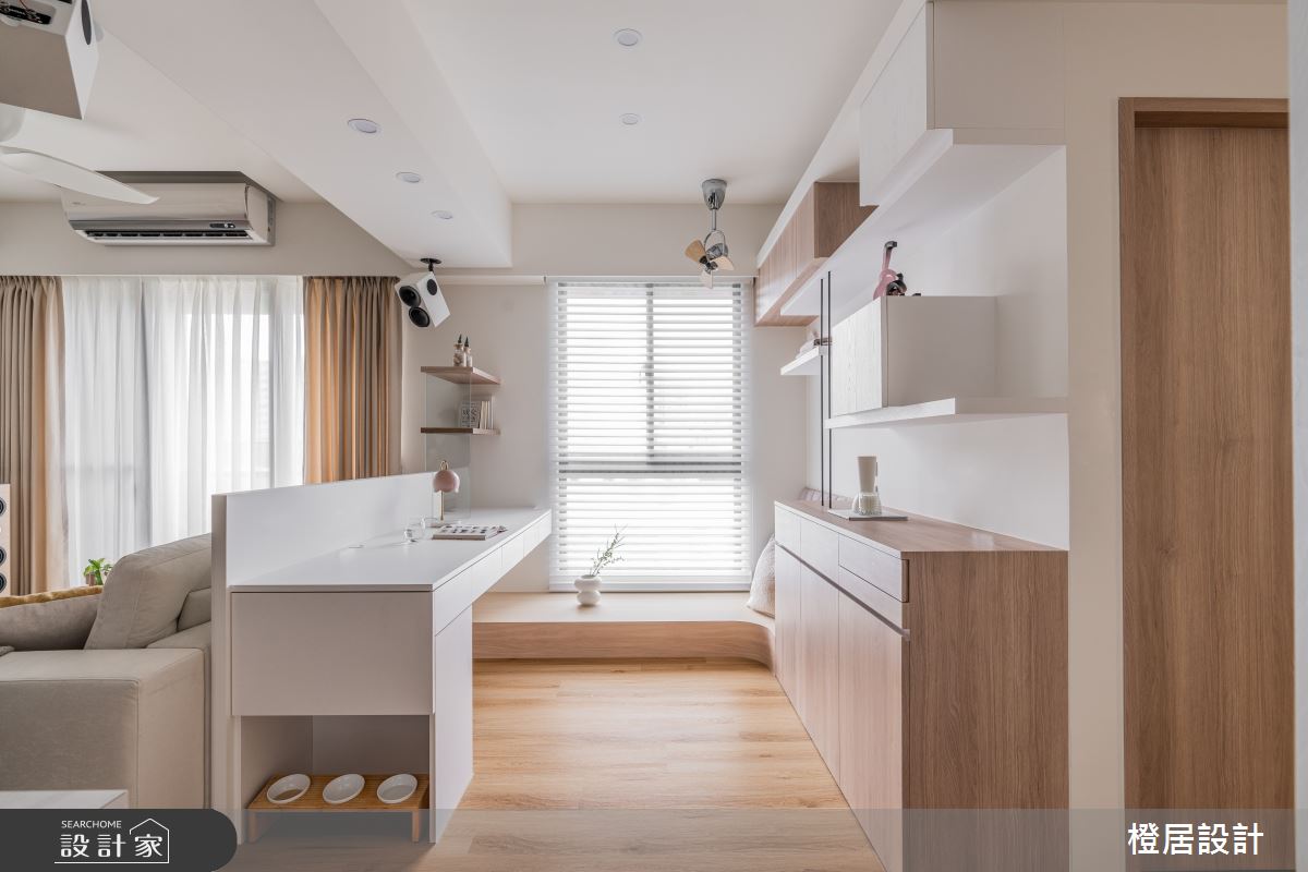 27坪新成屋(5年以下)＿北歐風書房工作區臥榻案例圖片＿橙居空間設計有限公司＿橙居_38之14