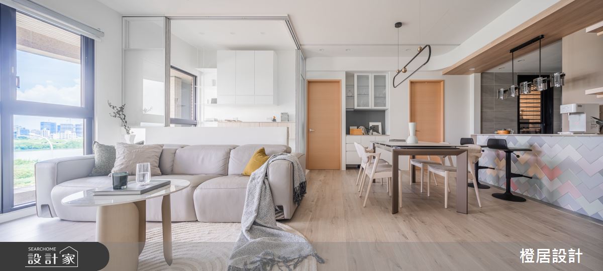 27坪新成屋(5年以下)＿北歐風客廳餐廳廚房案例圖片＿橙居空間設計有限公司＿橙居_39之2