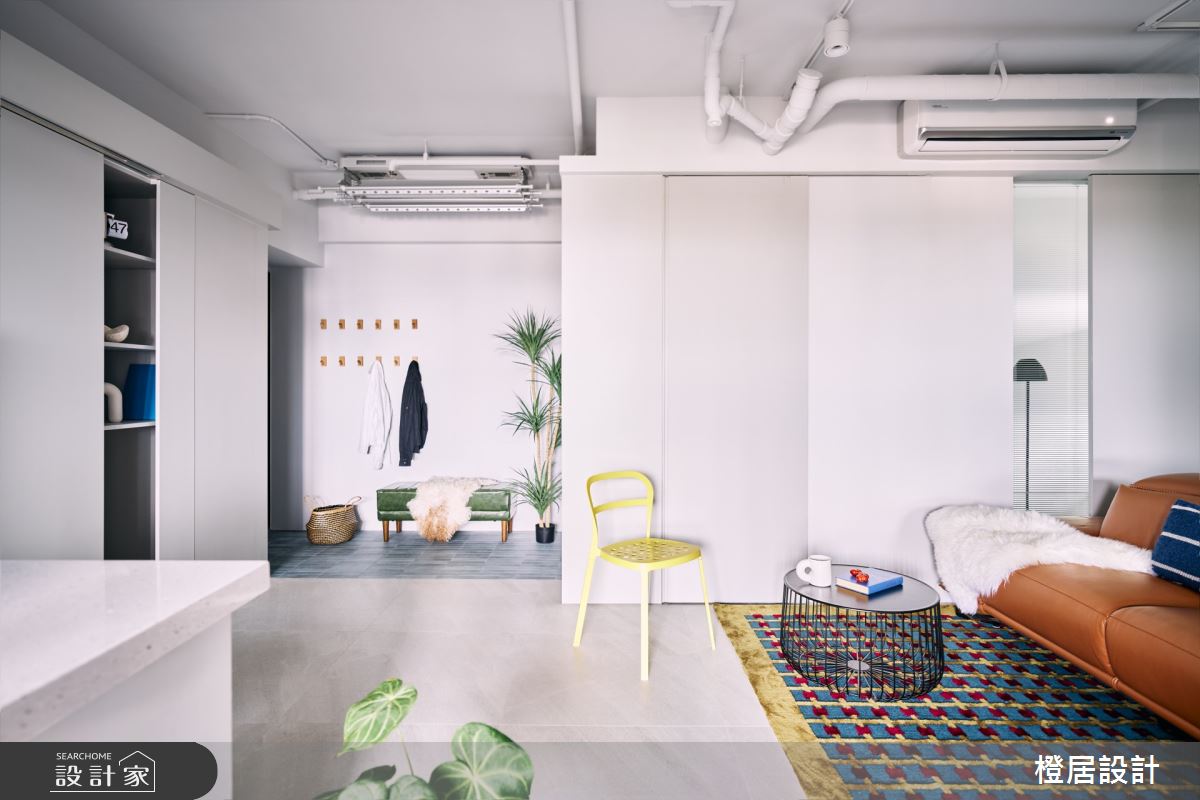 19坪預售屋＿混搭風玄關客廳案例圖片＿橙居空間設計有限公司＿橙居_41之3