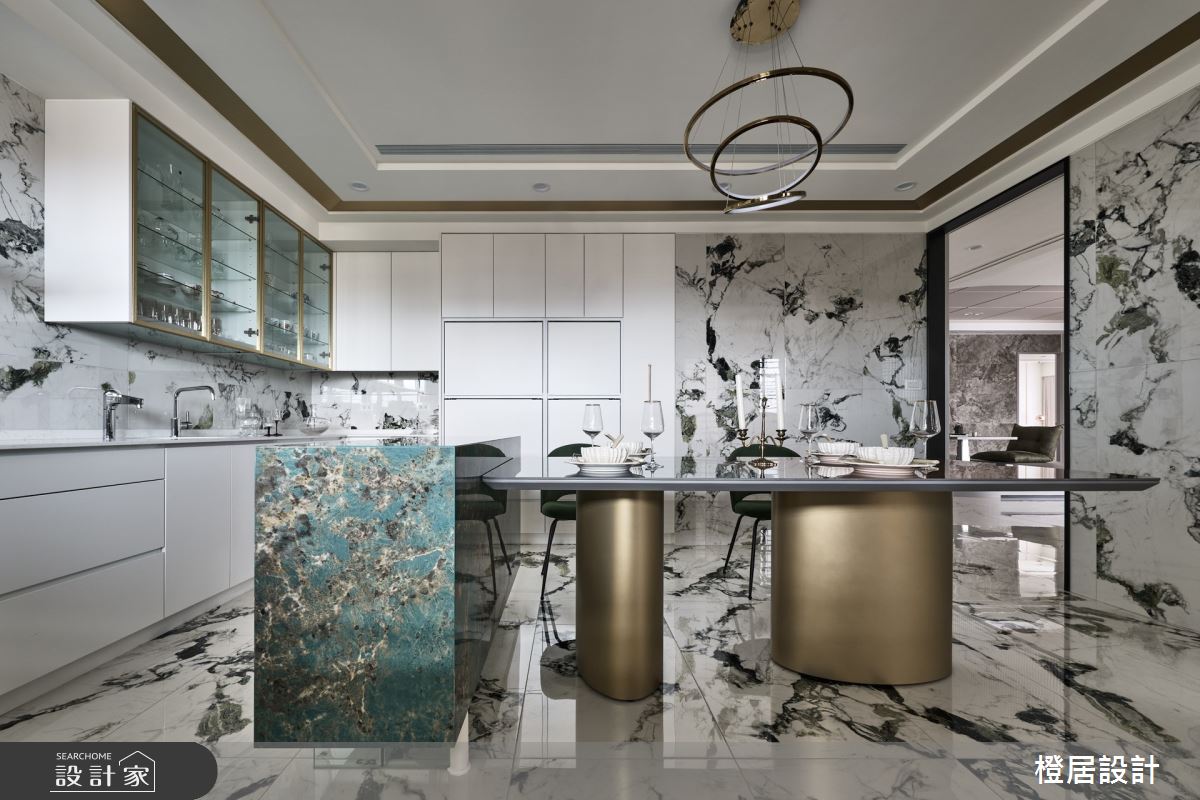 65坪新成屋(5年以下)＿混搭風餐廳廚房中島案例圖片＿橙居空間設計有限公司＿橙居_42之18