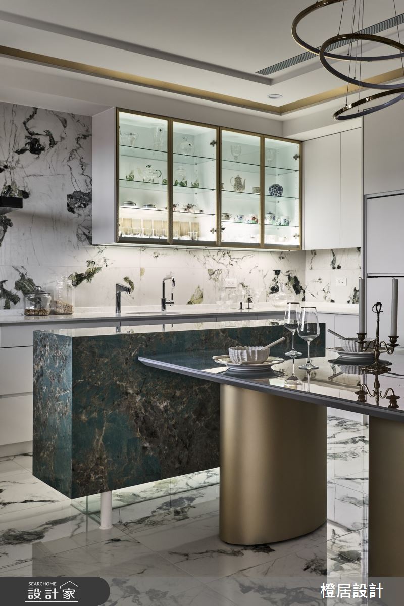 65坪新成屋(5年以下)＿混搭風餐廳廚房中島案例圖片＿橙居空間設計有限公司＿橙居_42之24