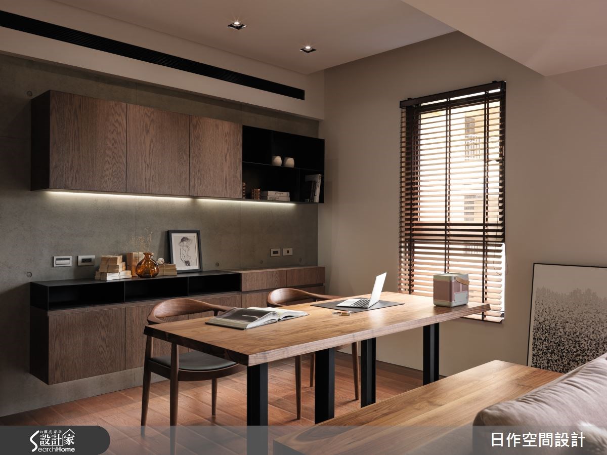 35坪新成屋(5年以下)＿現代風書房案例圖片＿日作空間設計有限公司＿日作_01之6