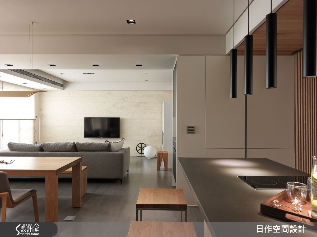 35坪新成屋(5年以下)＿現代風客廳吧檯案例圖片＿日作空間設計有限公司＿日作_02之17