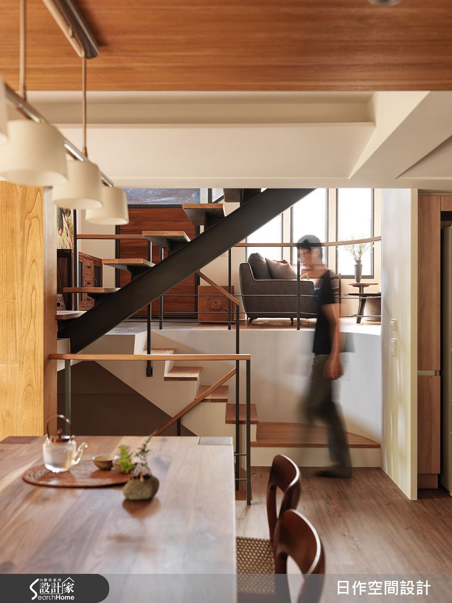 80坪老屋(16~30年)＿混搭風餐廳樓梯案例圖片＿日作空間設計有限公司＿日作_04之18