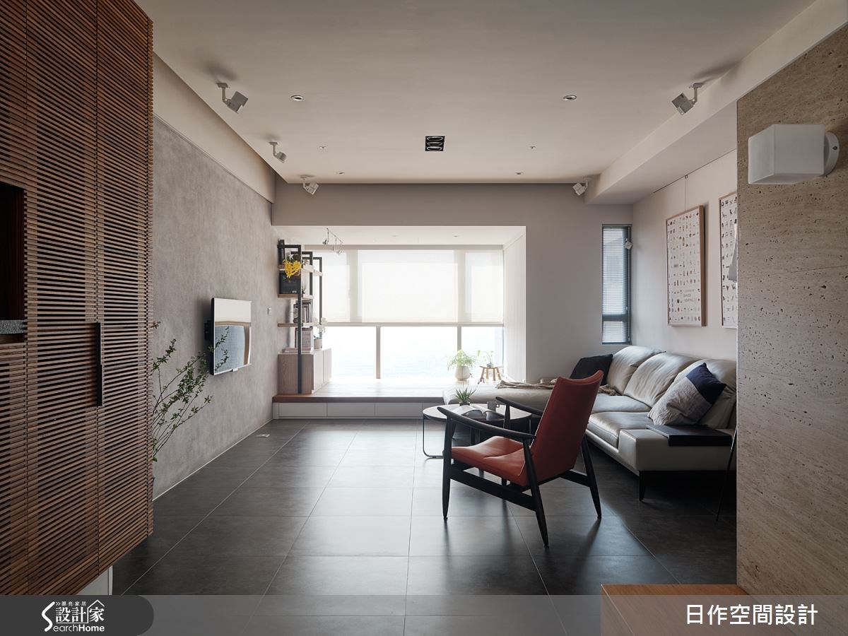 32坪中古屋(5~15年)＿簡約風客廳案例圖片＿日作空間設計有限公司＿日作_05之4