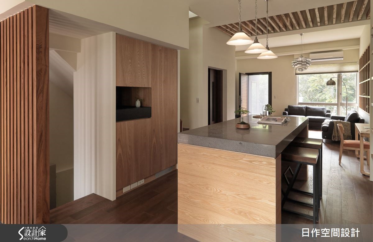 80坪新成屋(5年以下)＿混搭風客廳吧檯案例圖片＿日作空間設計有限公司＿日作_08之8
