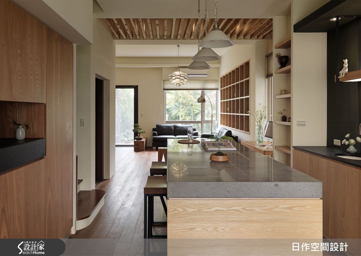 80坪新成屋(5年以下)＿混搭風客廳吧檯案例圖片＿日作空間設計有限公司＿日作_08之9