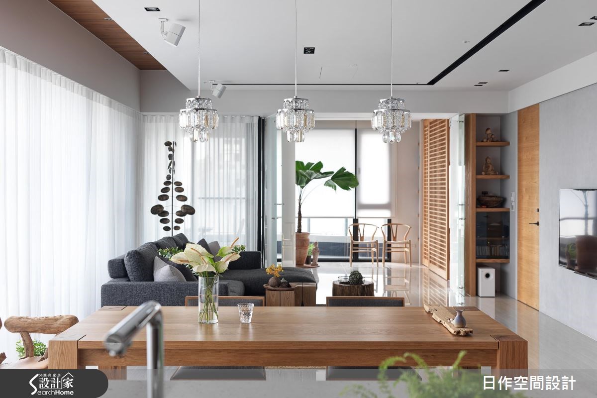 42坪新成屋(5年以下)＿休閒風客廳餐廳案例圖片＿日作空間設計有限公司＿日作_11之3