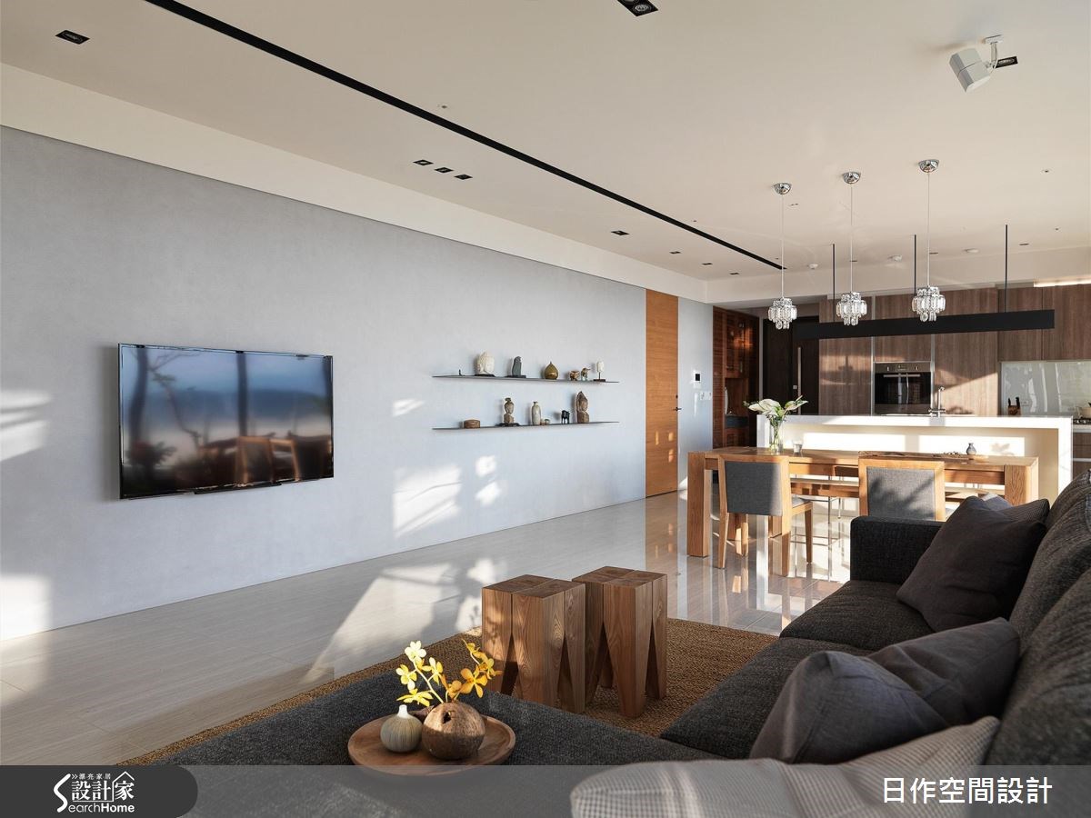 42坪新成屋(5年以下)＿休閒風客廳餐廳廚房案例圖片＿日作空間設計有限公司＿日作_11之5
