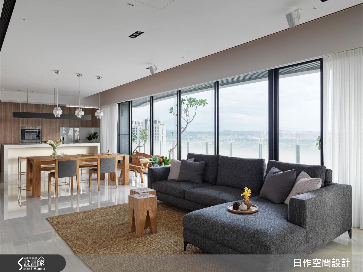 42坪新成屋(5年以下)＿休閒風客廳餐廳廚房吧檯案例圖片＿日作空間設計有限公司＿日作_11之7