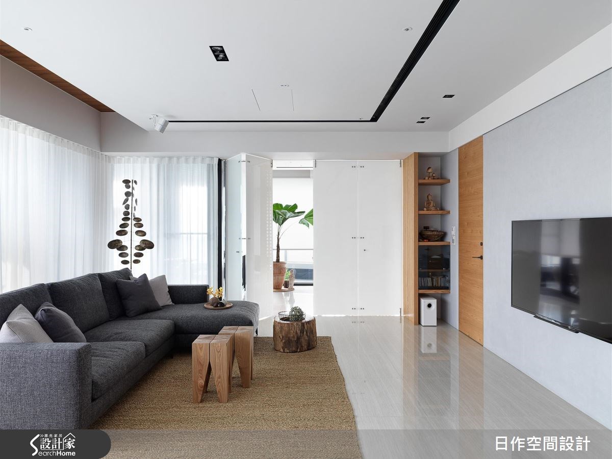 42坪新成屋(5年以下)＿休閒風客廳案例圖片＿日作空間設計有限公司＿日作_11之10