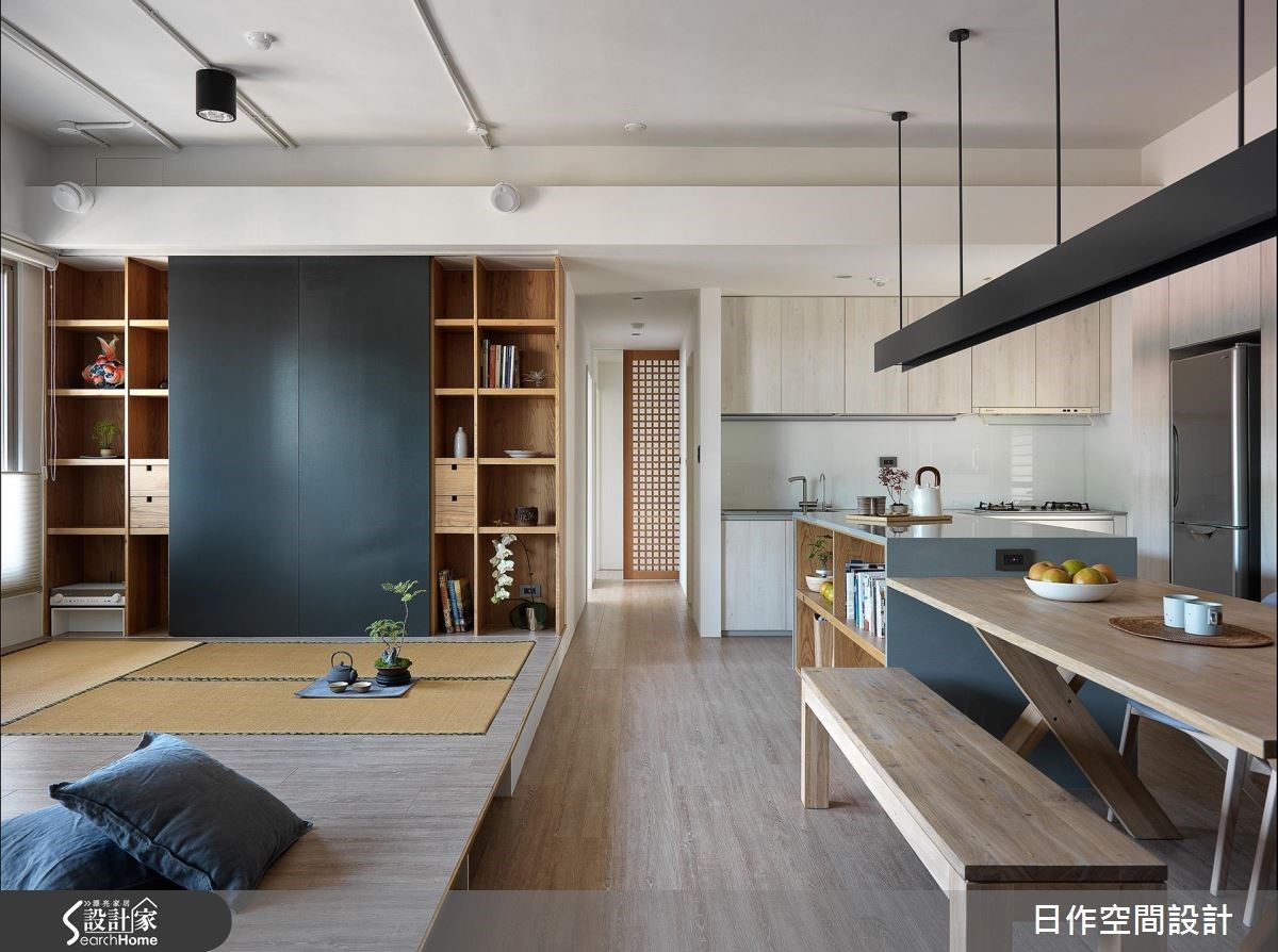 32坪中古屋(5~15年)＿簡約風餐廳廚房書房走廊臥榻案例圖片＿日作空間設計有限公司＿日作_12之2
