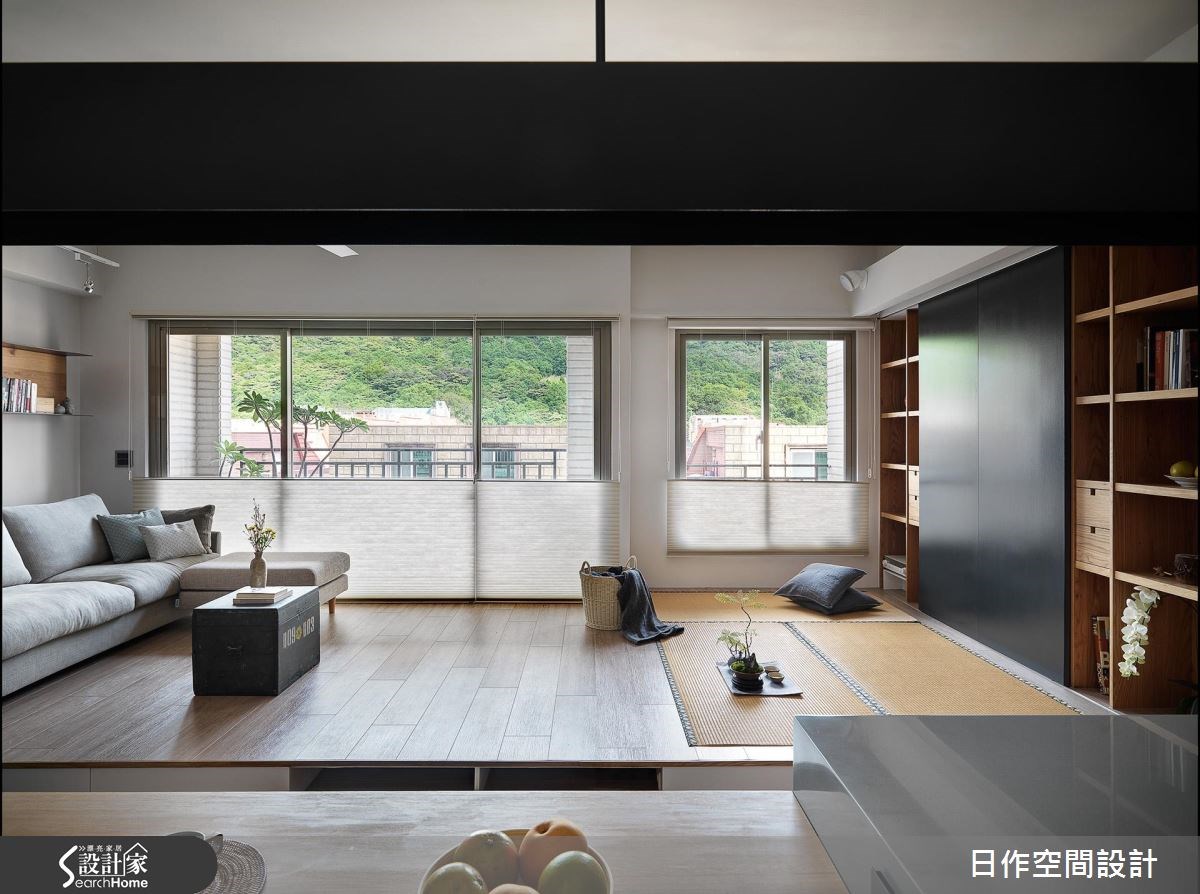 32坪中古屋(5~15年)＿簡約風客廳書房臥榻案例圖片＿日作空間設計有限公司＿日作_12之6