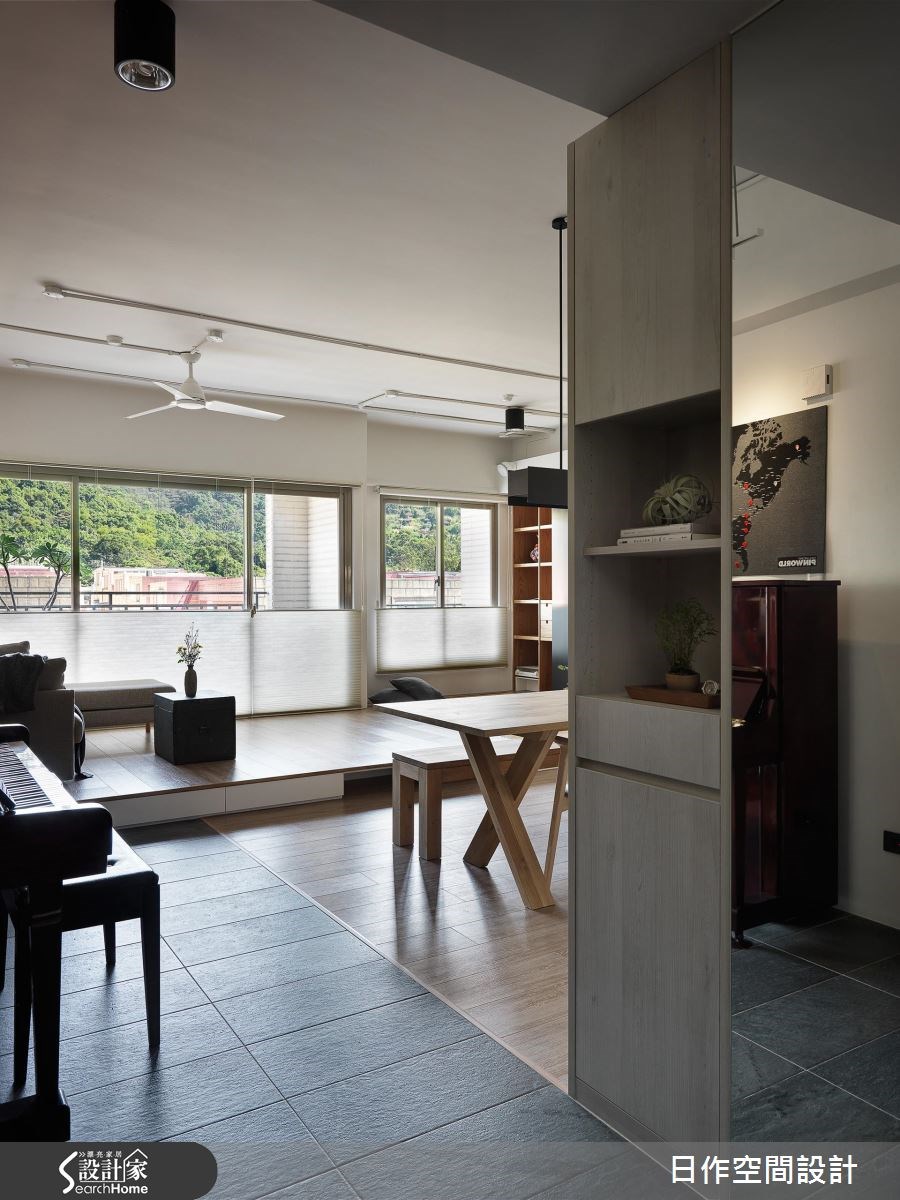 32坪中古屋(5~15年)＿簡約風玄關客廳臥榻案例圖片＿日作空間設計有限公司＿日作_12之10