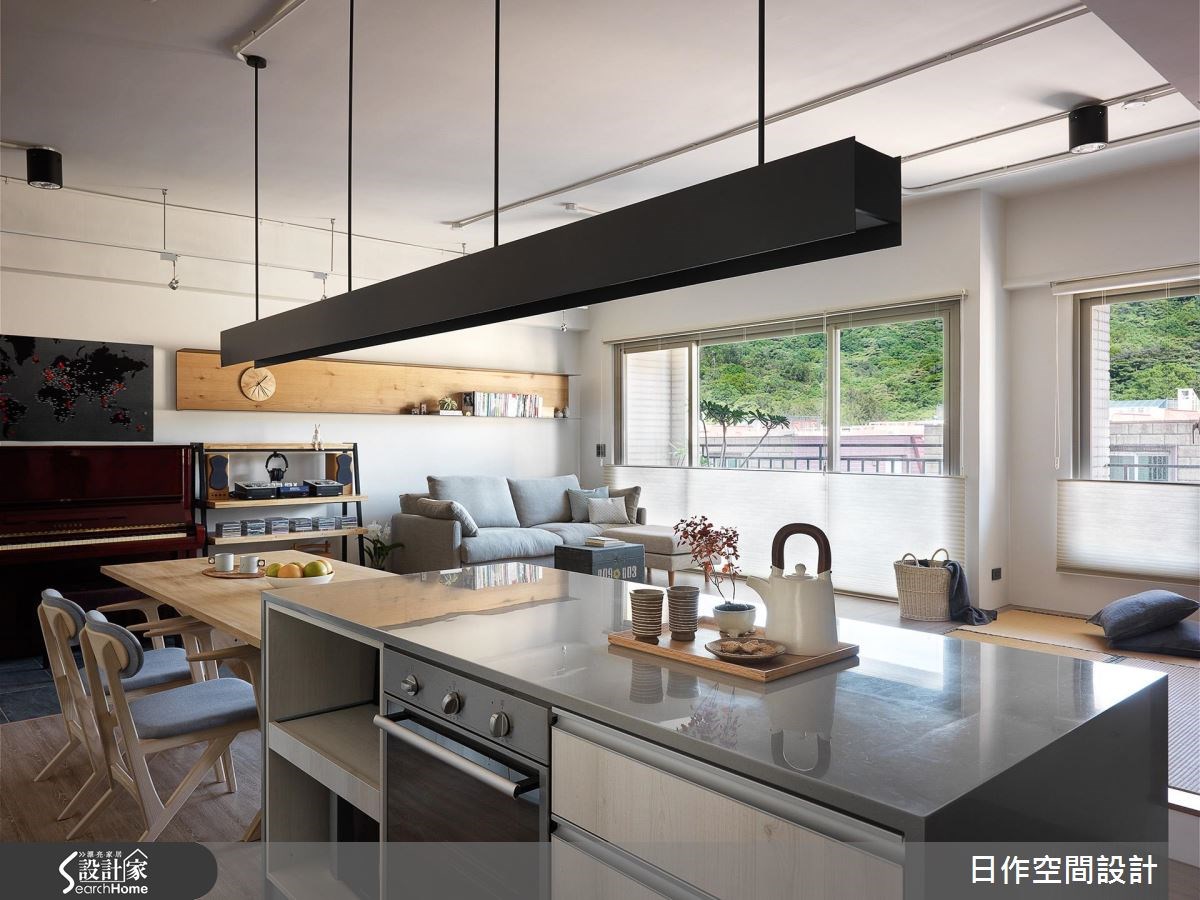 32坪中古屋(5~15年)＿簡約風客廳餐廳廚房案例圖片＿日作空間設計有限公司＿日作_12之14