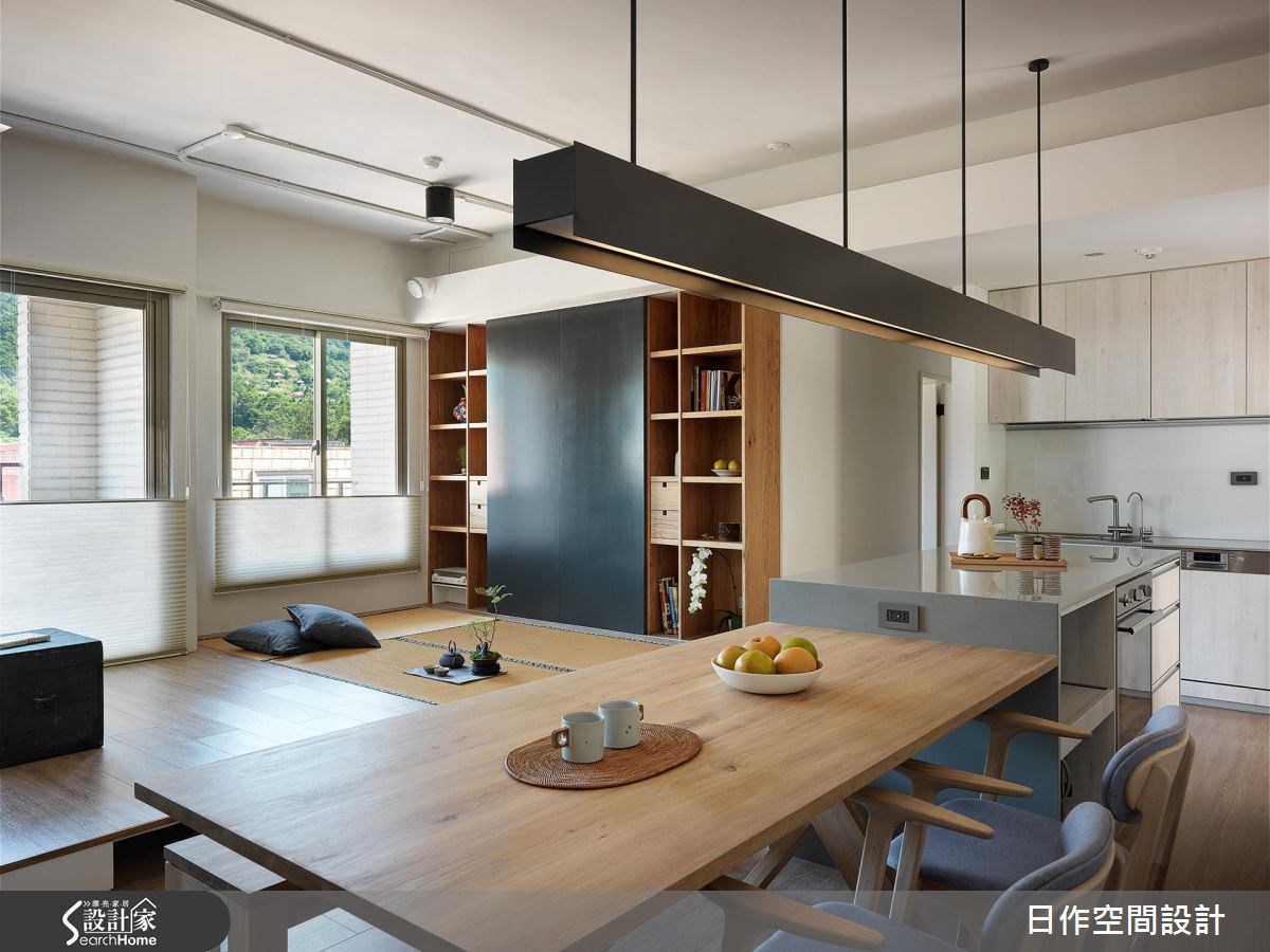 32坪中古屋(5~15年)＿簡約風餐廳廚房書房臥榻案例圖片＿日作空間設計有限公司＿日作_12之15