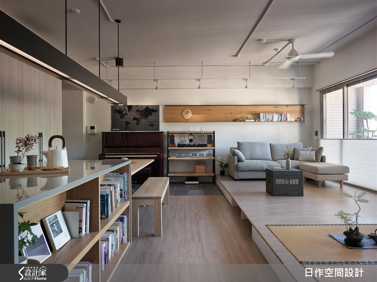 32坪中古屋(5~15年)＿簡約風客廳餐廳案例圖片＿日作空間設計有限公司＿日作_12之16