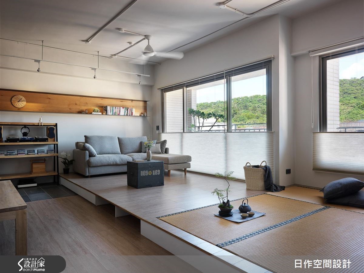 32坪中古屋(5~15年)＿簡約風客廳臥榻案例圖片＿日作空間設計有限公司＿日作_12之19
