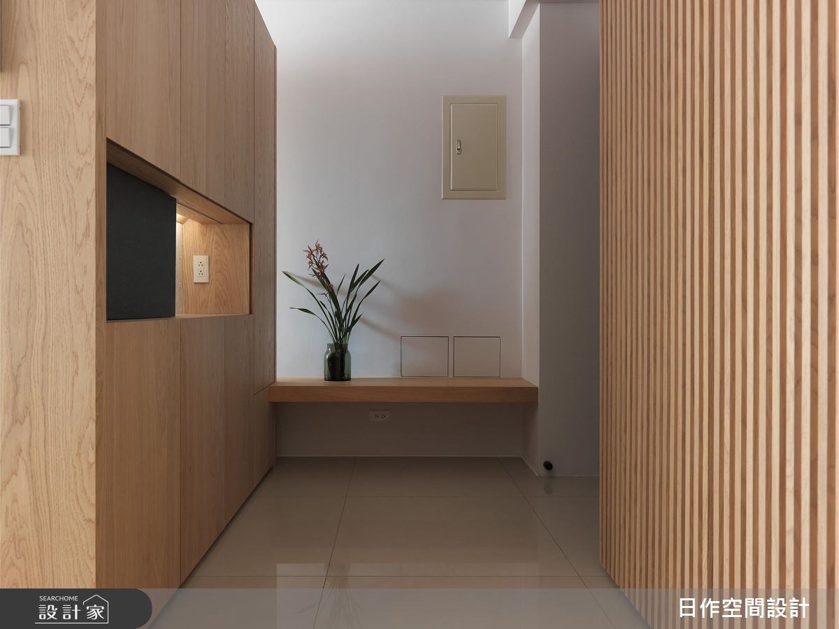 30坪新成屋(5年以下)＿簡約風玄關案例圖片＿日作空間設計有限公司＿日作_16之1