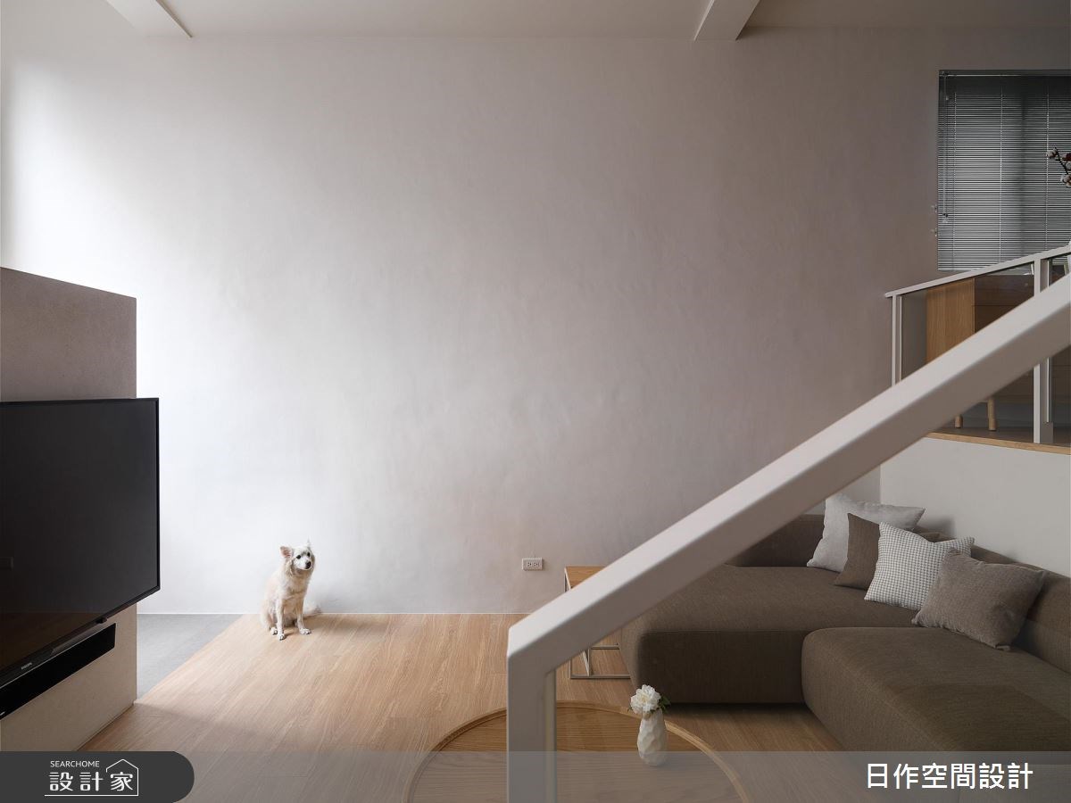 40坪老屋(16~30年)＿簡約風客廳寵物案例圖片＿日作空間設計有限公司＿日作_17之2
