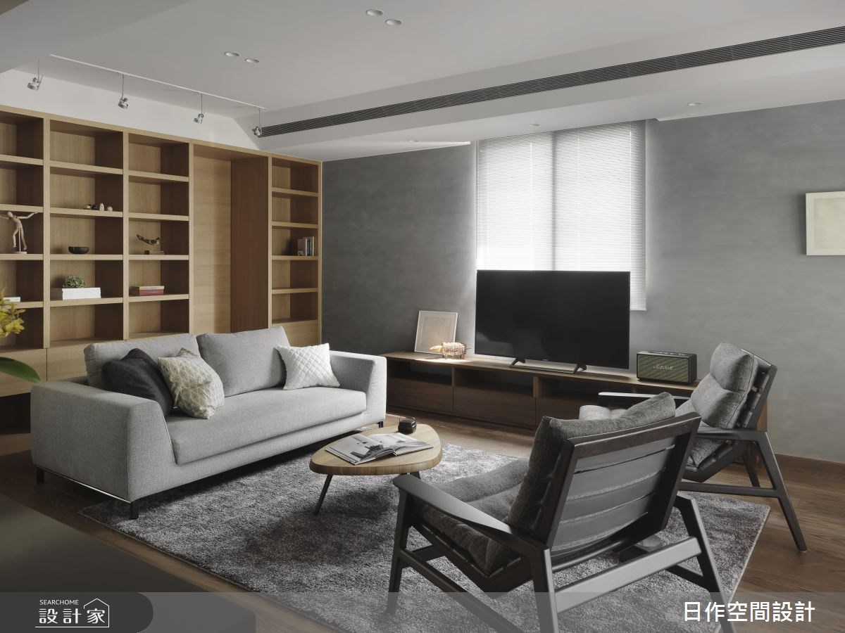 38坪老屋(16~30年)＿現代風客廳案例圖片＿日作空間設計有限公司＿日作_18之12