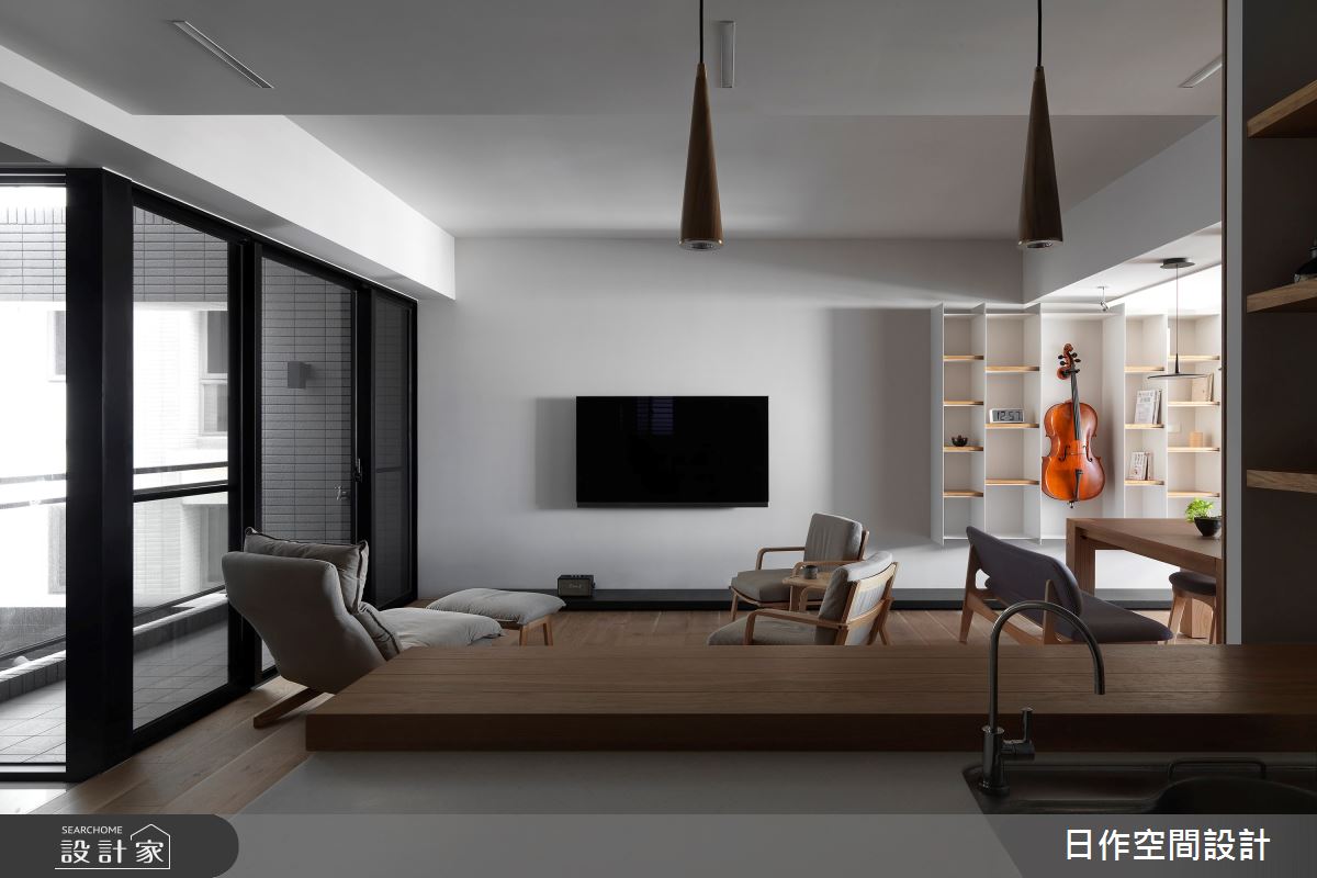 25坪新成屋(5年以下)＿人文禪風客廳案例圖片＿日作空間設計有限公司＿日作_22之11