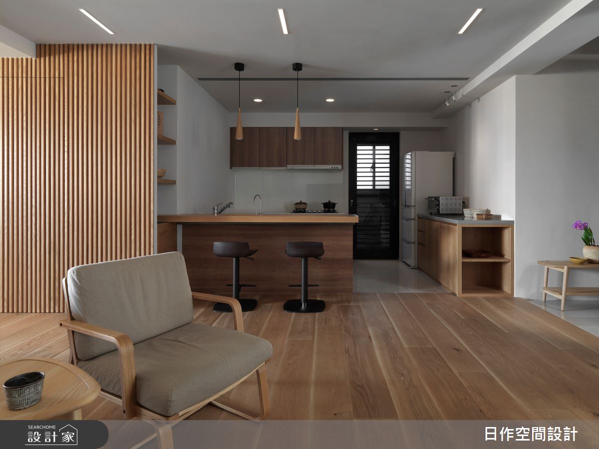 25坪新成屋(5年以下)＿人文禪風客廳吧檯案例圖片＿日作空間設計有限公司＿日作_22之5