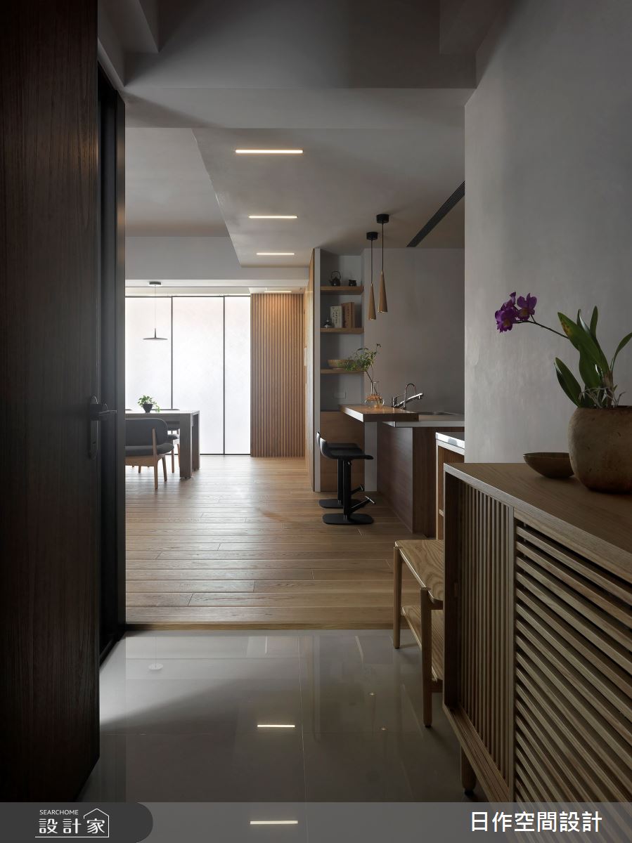 25坪新成屋(5年以下)＿人文禪風玄關案例圖片＿日作空間設計有限公司＿日作_22之1