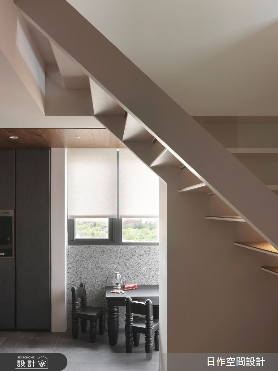 老屋(31~40年)＿休閒人文風樓梯案例圖片＿日作空間設計有限公司＿日作_26之19