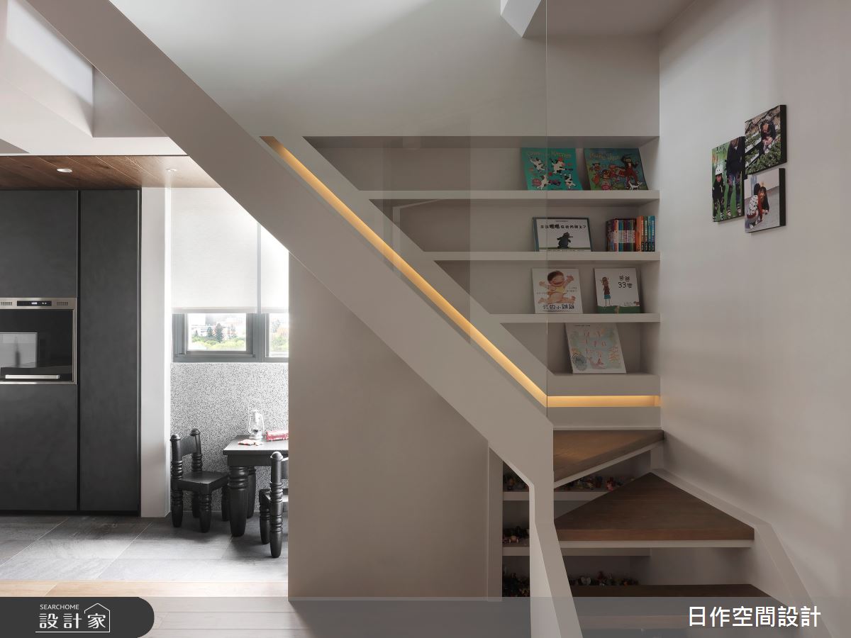老屋(31~40年)＿休閒人文風樓梯案例圖片＿日作空間設計有限公司＿日作_26之20