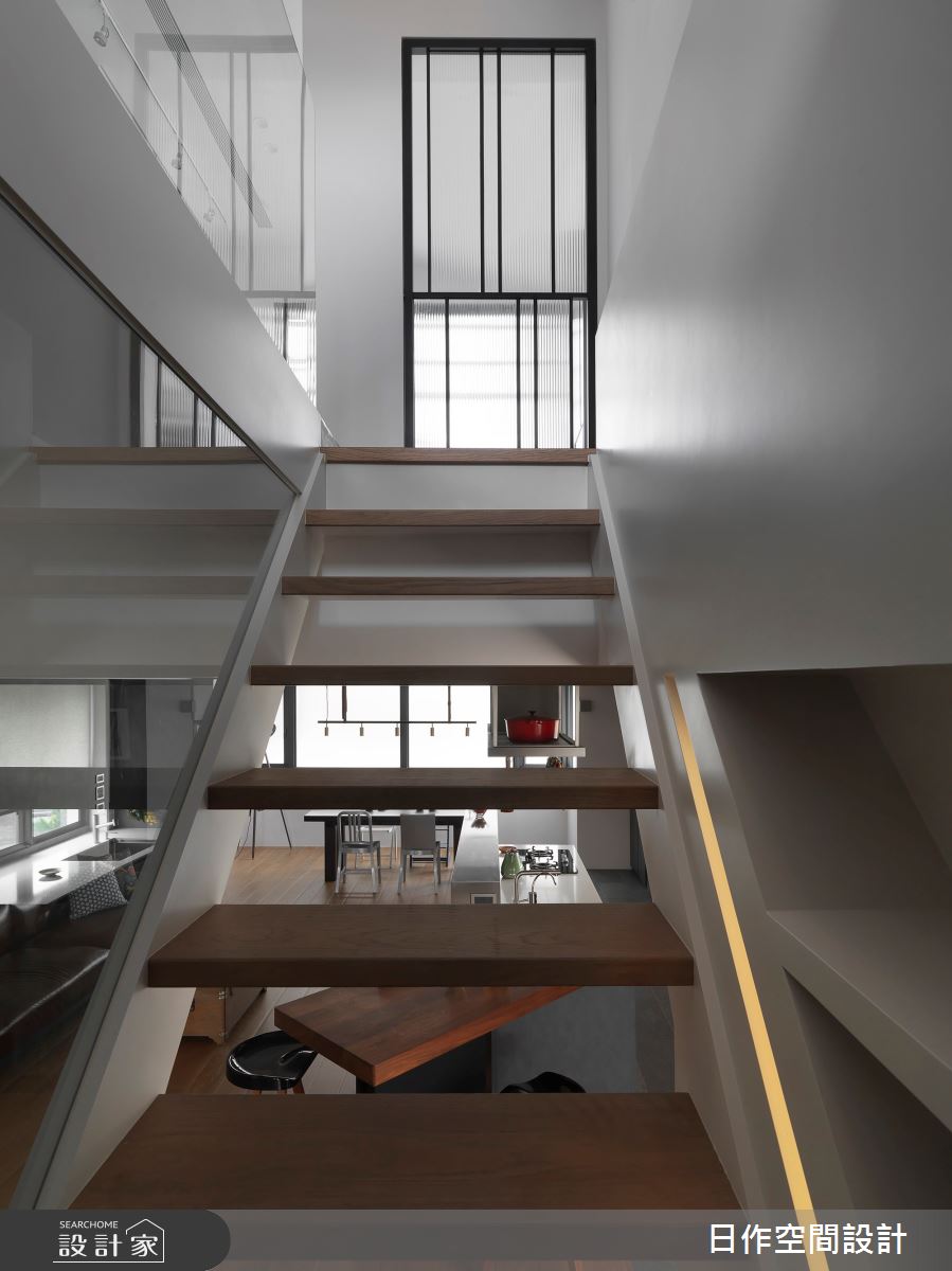 老屋(31~40年)＿休閒人文風樓梯案例圖片＿日作空間設計有限公司＿日作_26之21