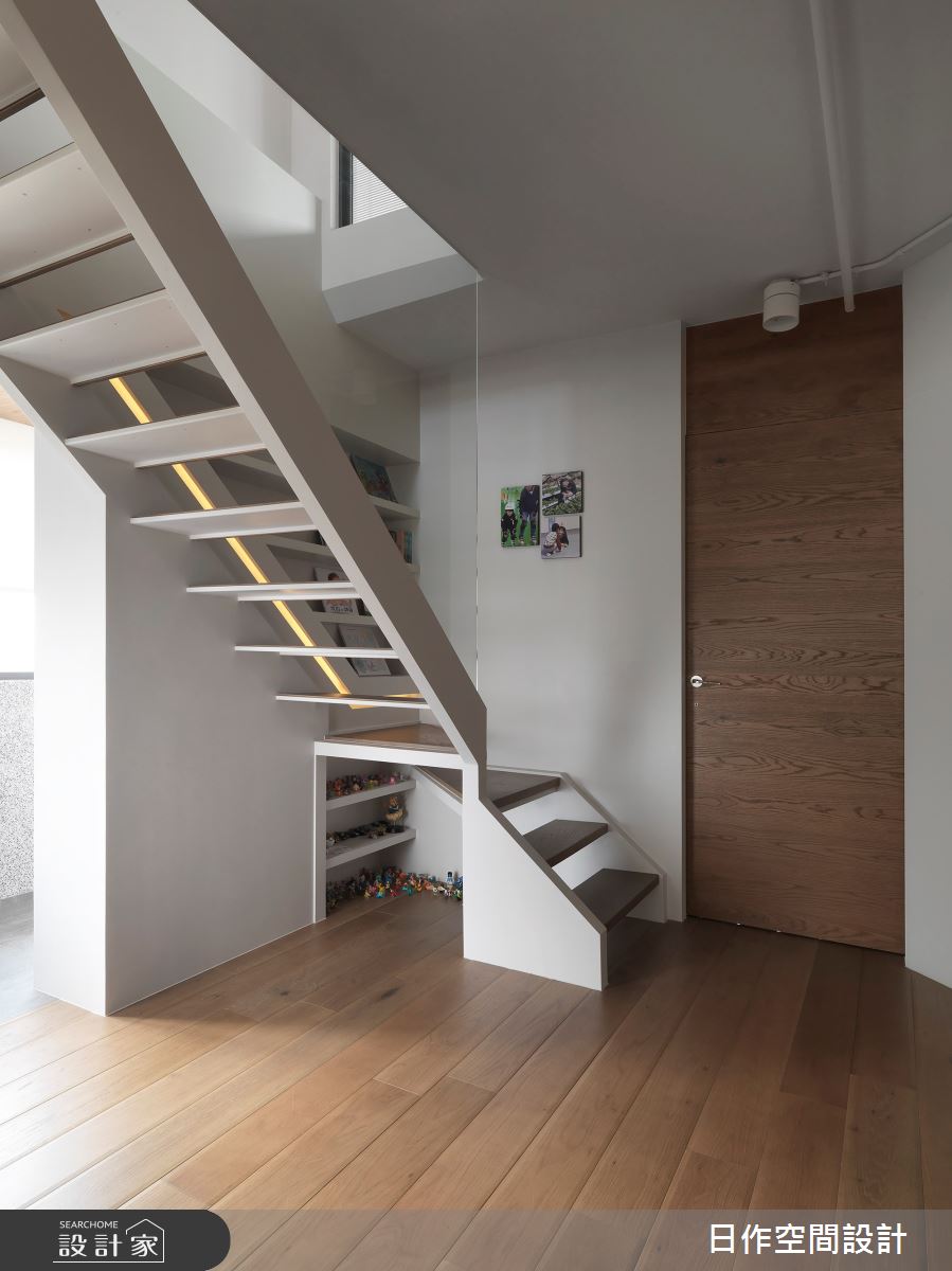 老屋(31~40年)＿休閒人文風樓梯案例圖片＿日作空間設計有限公司＿日作_26之18