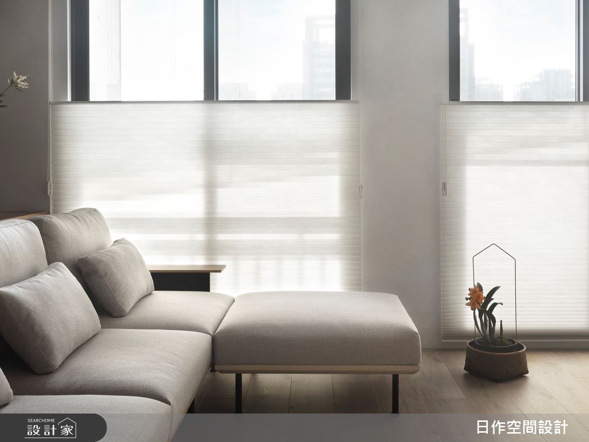 35坪新成屋(5年以下)＿日式無印風客廳案例圖片＿日作空間設計有限公司＿日作_40之7