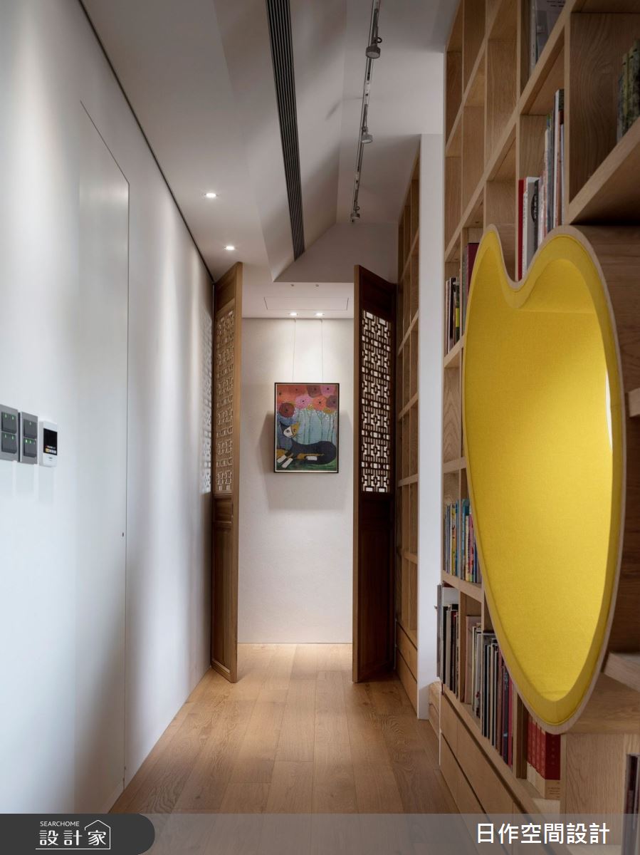 35坪新成屋(5年以下)＿新中式風走廊案例圖片＿日作空間設計有限公司＿日作_30之16