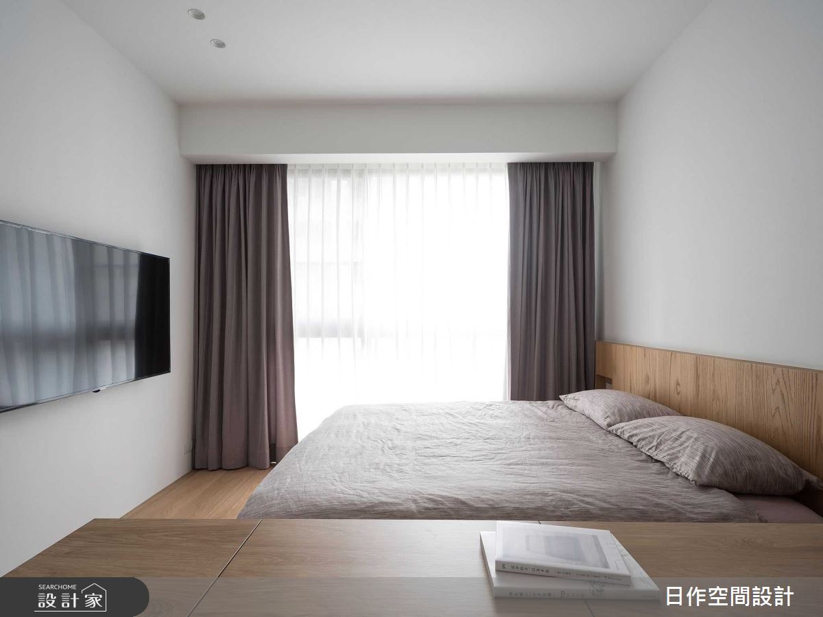 24坪新成屋(5年以下)＿日式無印風臥室案例圖片＿日作空間設計有限公司＿日作_32之24