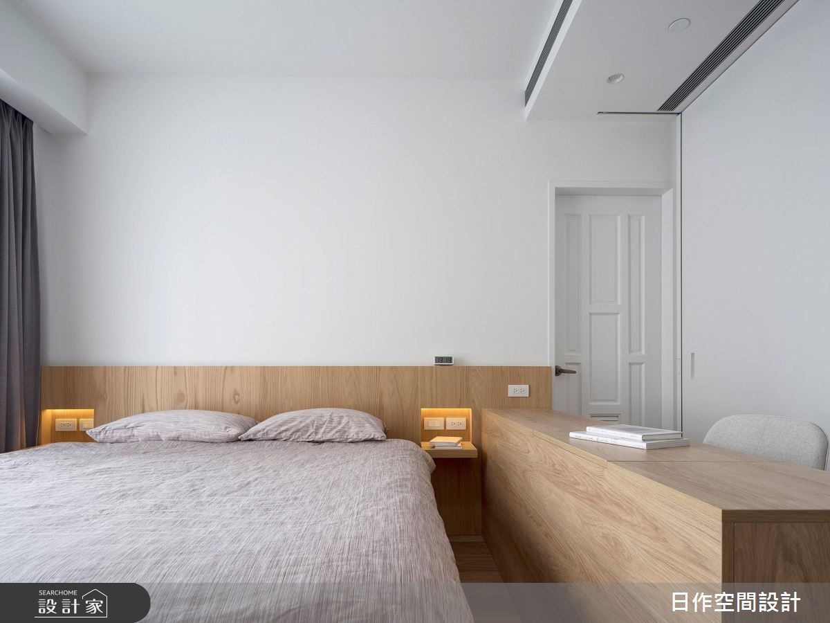 24坪新成屋(5年以下)＿日式無印風臥室案例圖片＿日作空間設計有限公司＿日作_32之20
