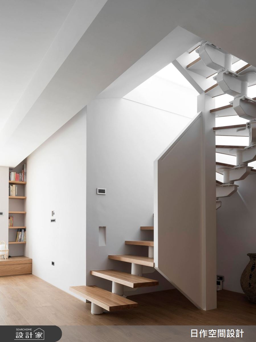 老屋(41~50年)＿日式無印風樓梯案例圖片＿日作空間設計有限公司＿日作_34之11