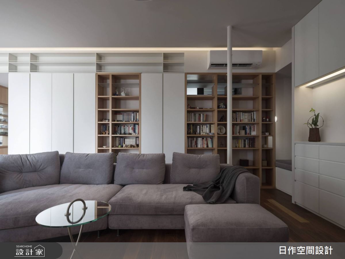 40坪中古屋(5~15年)＿簡約風客廳案例圖片＿日作空間設計有限公司＿日作_35之9