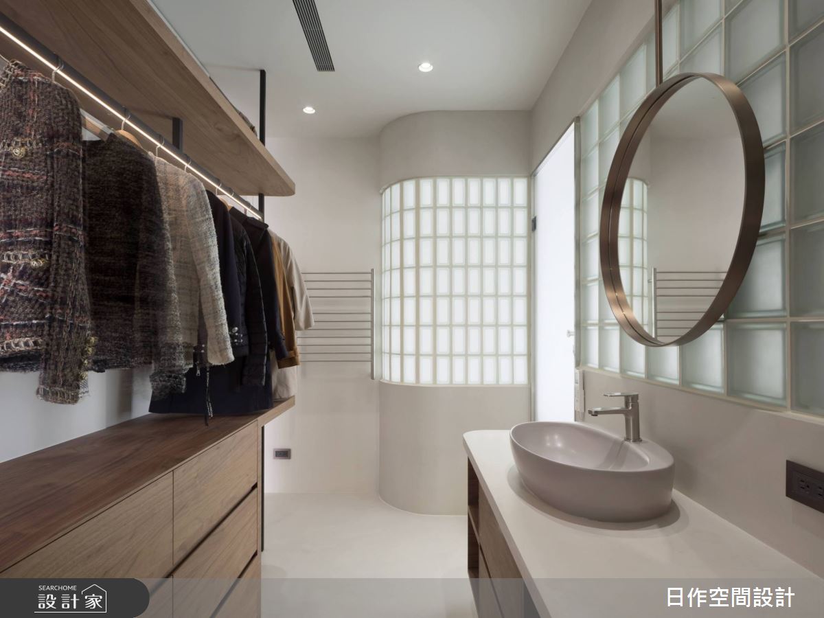 中古屋(5~15年)＿簡約風更衣間浴室案例圖片＿日作空間設計有限公司＿日作_36之19