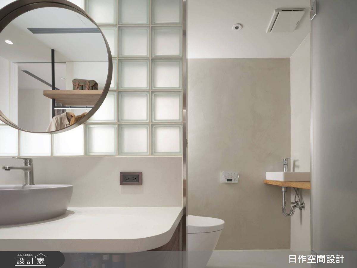 中古屋(5~15年)＿簡約風更衣間浴室案例圖片＿日作空間設計有限公司＿日作_36之20